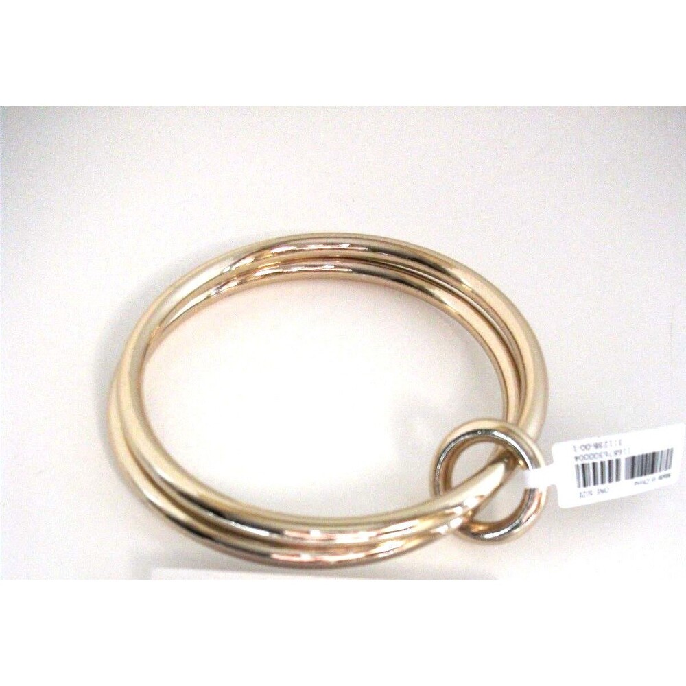 Banana Republic Women's Gold Double Ring Bracelet Equestrian Bracelet NWT 62